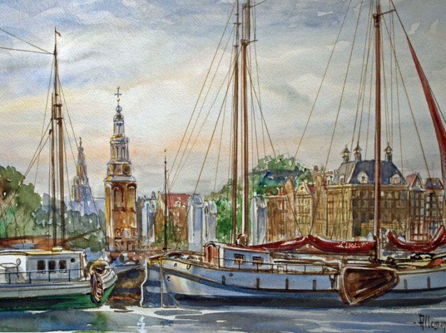 Sloepen in de Amstel